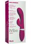 Ivibe Select Silicone Irock Usb Rechargeable Rabbit Vibrator Waterproof 8in - Pink