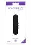 Sincerely Unity Vibe Silicone Rechargeable Vibrator - Black